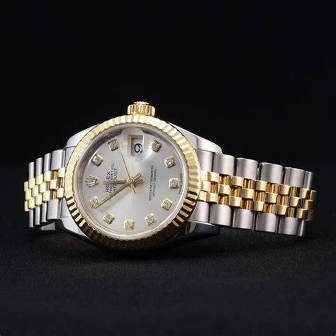 rolex dayjust lady acciaio oro 97|pre owned rolex lady datejust.